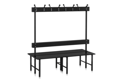 Bank Doppelteil 1500 mm Schwarz