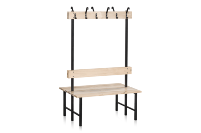Umkleidebank Doppelseitig 1000 mm - Kiefernholz
