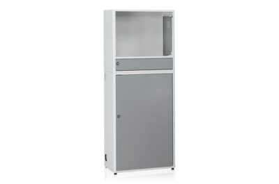 Computer Schrank Komplett Grau